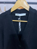 ژاکت زنانه مشکی جلوباز دکمه دار Zara اصل